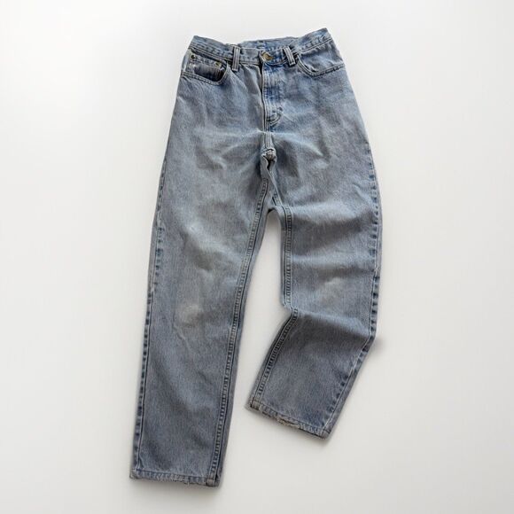 Vintage 90s LL Bean Double L Classic Fit Mom Jeans Women’s Sz 6 Light Washed - Picture 1 of 14